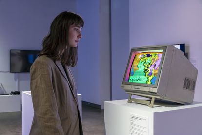 'Sin nombre (Autorretrato)' , uno de los activos digitales de Warhol creado en 1985, se ha subastado en Christie's por el equivalente a 461.000 euros. En la imagen, durante una muestra de 2019.
