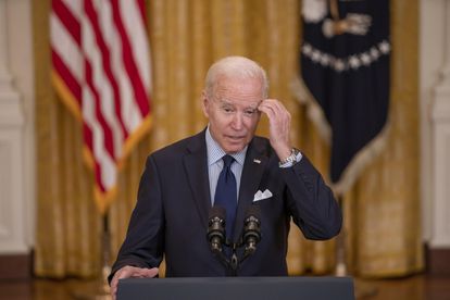 El presidente de Estados Unidos, Joe Biden, durante una comparecencia.