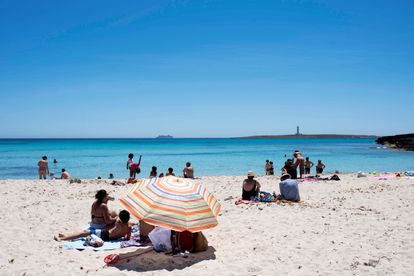 Playa de Punta Prima en el municipio de Sant Lluís, Menorca, la pasada semana.