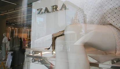 Escaparate de una tienda de Zara en el centro de Madrid, la semana pasada.