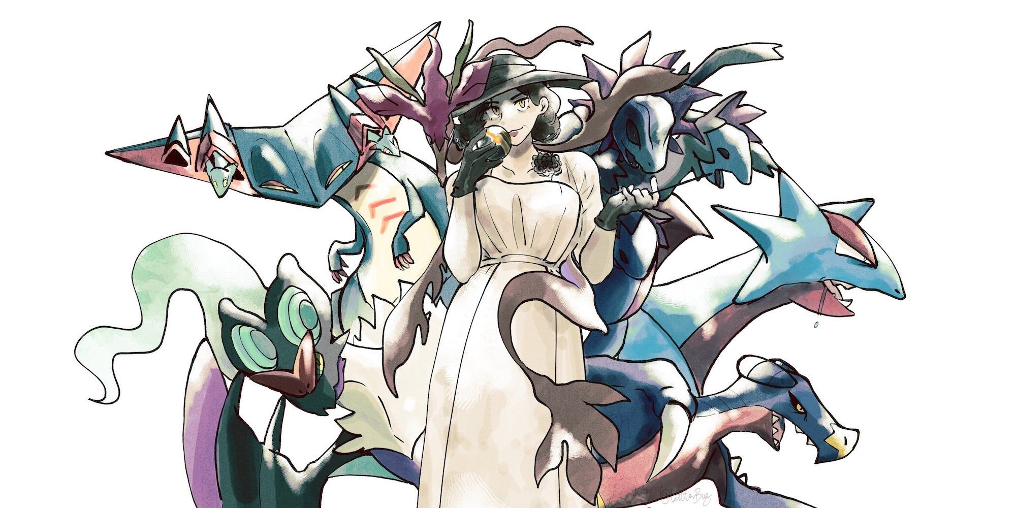 El arte de Resident Evil Village reinventa a los Señores como el Elite Four de Pokémon