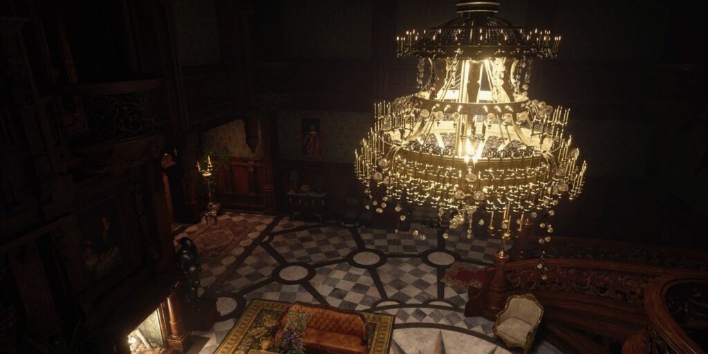 El castillo Dimitrescu de Resident Evil Village rehecho en sueños