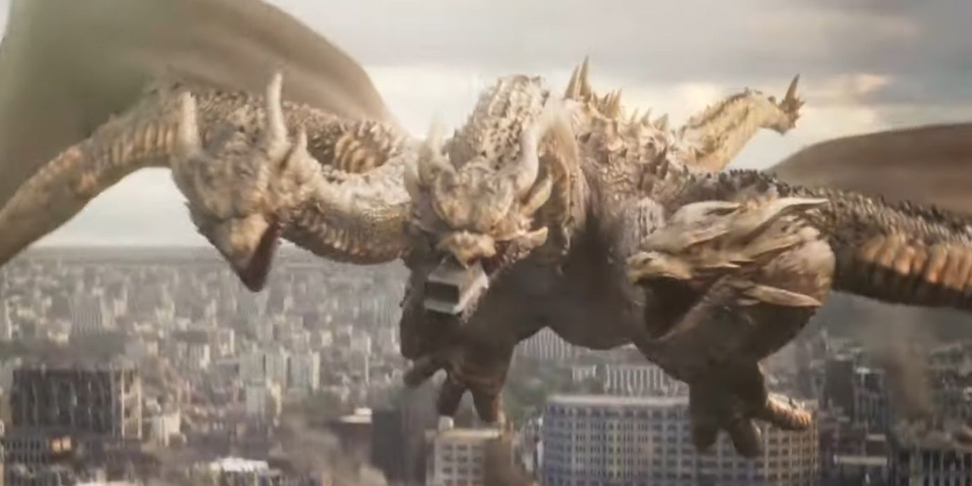 El nuevo tráiler de Godzilla Ride muestra a Ghidorah persiguiendo visitantes