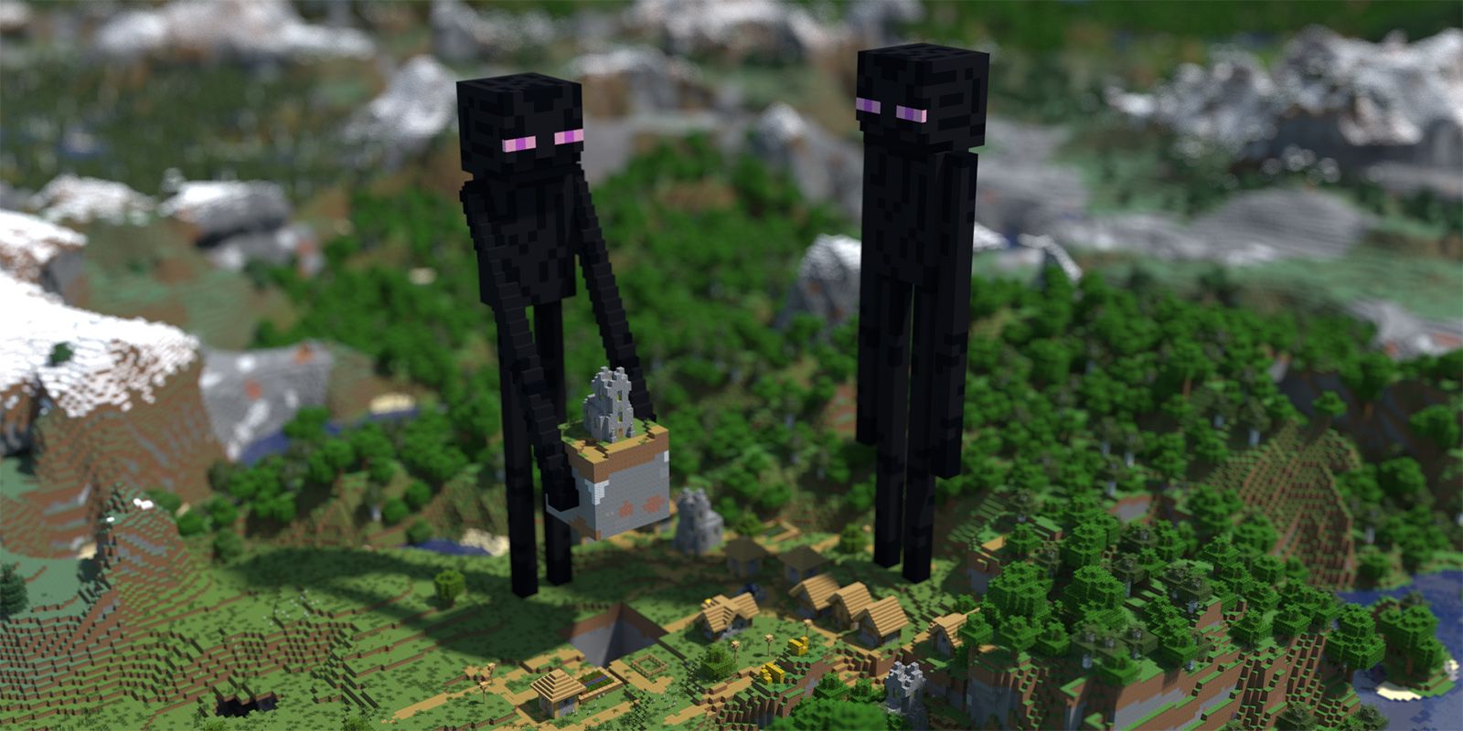 Minecraft Mobs reinventado como impresionantes estatuas masivas en el juego