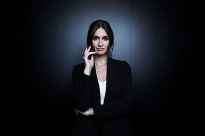 La actriz Paz Vega posa en Atresmedia antes de la entrevista, el 5 de mayo.