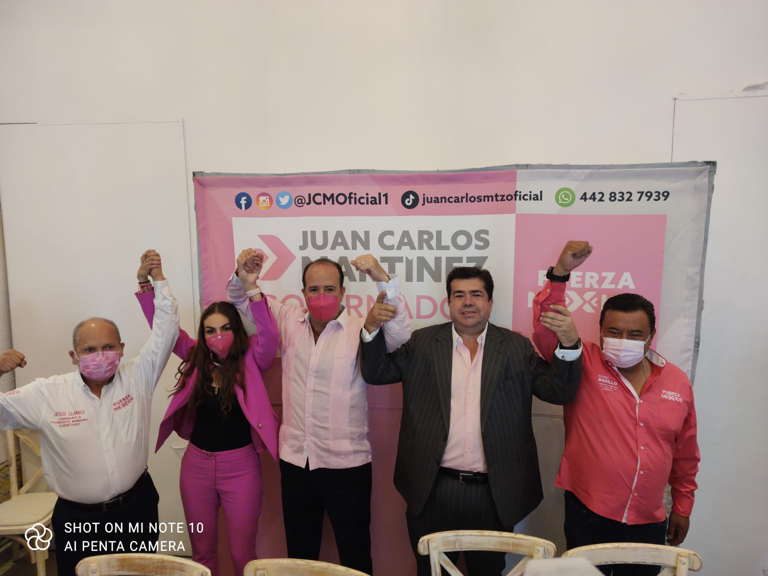 Pedro Haces respalda la candidatura de Ricardo Badillo en San Juan del Río; reúnen a mas de 400 gentes en mitin