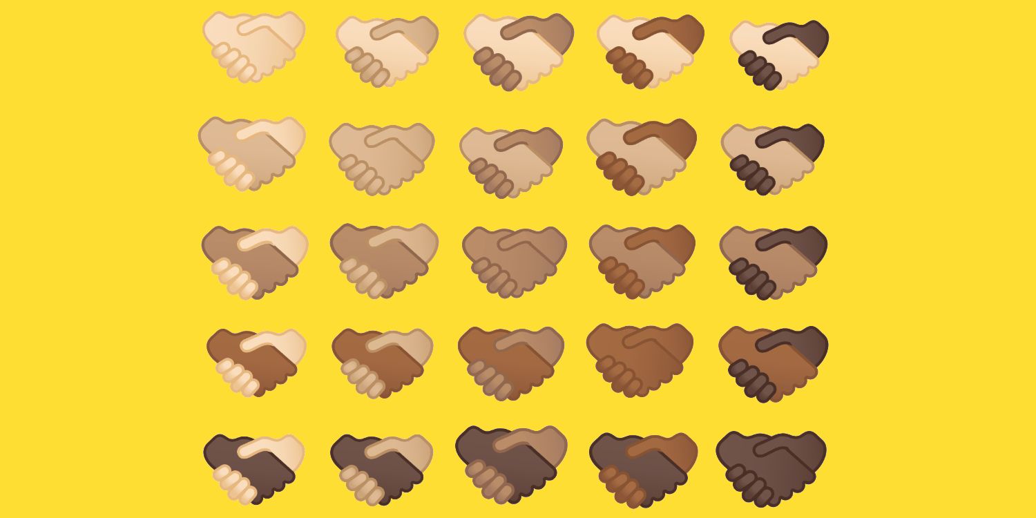 Por qué el emoji del apretón de manos solo está obteniendo diferentes tonos de piel