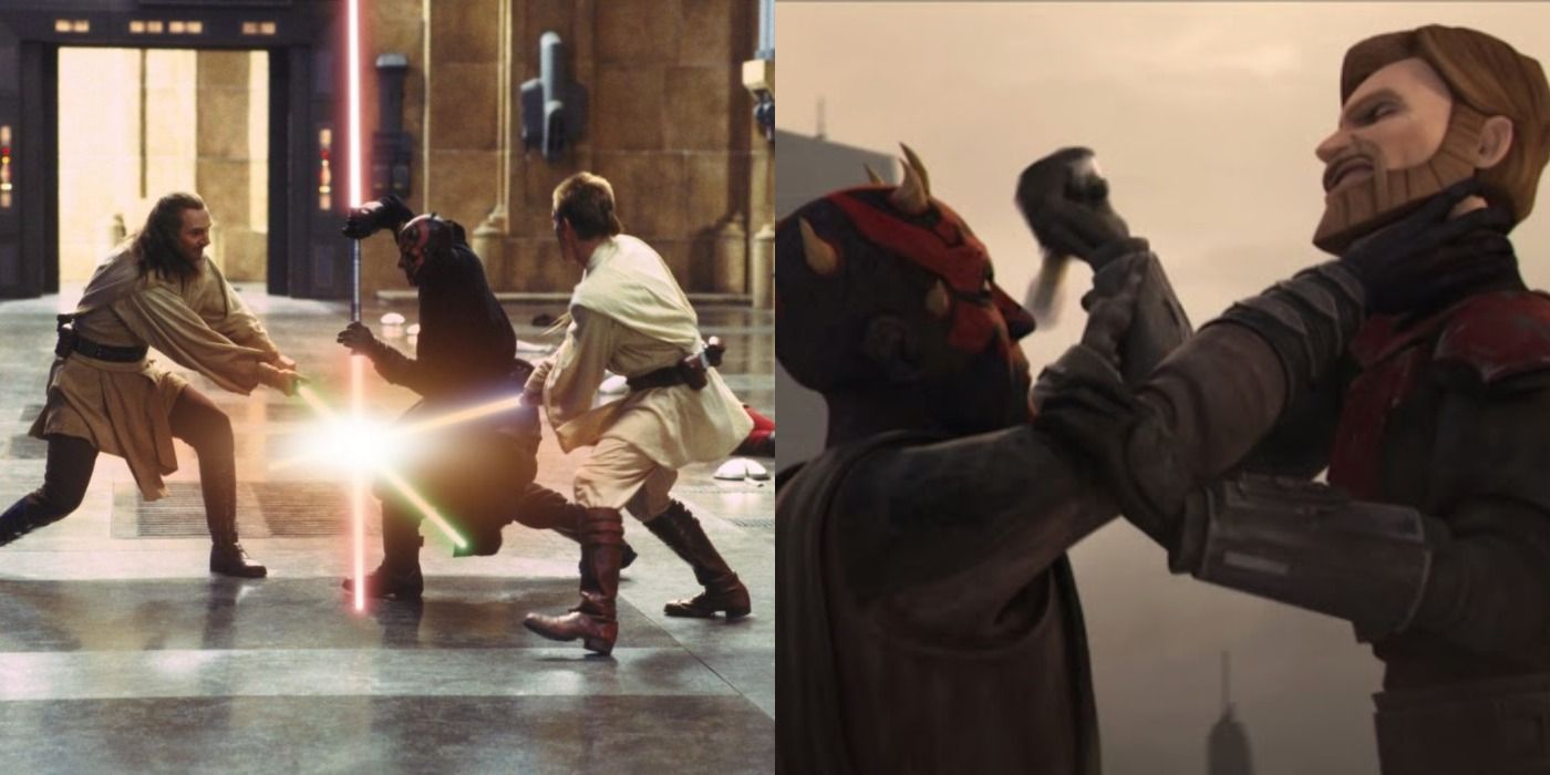 Star Wars: 10 mejores escenas de la rivalidad de Obi-Wan Kenobi y Maul