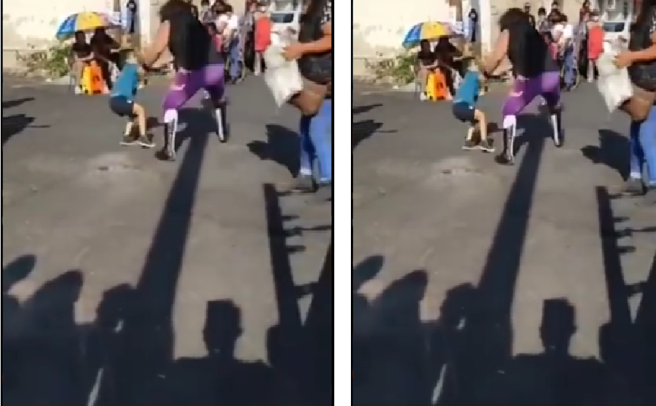 VIDEO: Luchador agrede a niño y lo avienta al suelo durante una función, policía lo detiene, antes lo linchan
