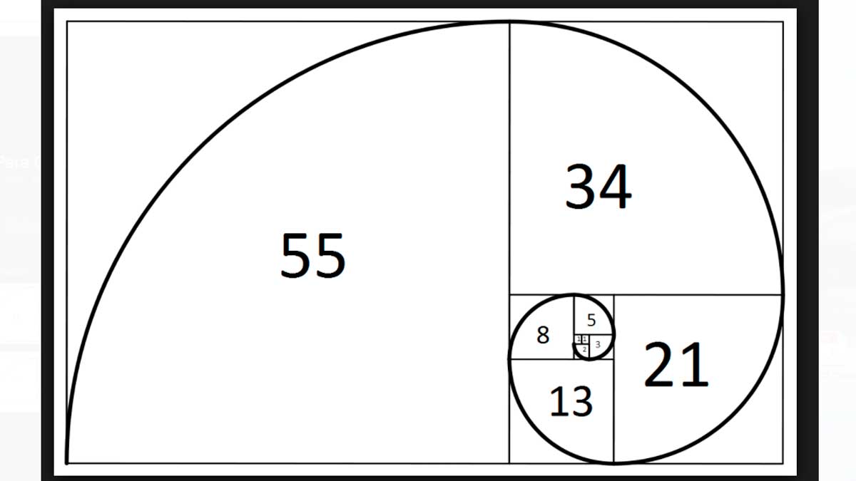 Los números de la sucesión de Fibonacci se acercan al número de oro del segmento áureo