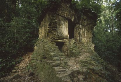 El Templo del Jaguar, en Palenque, Chiapas.