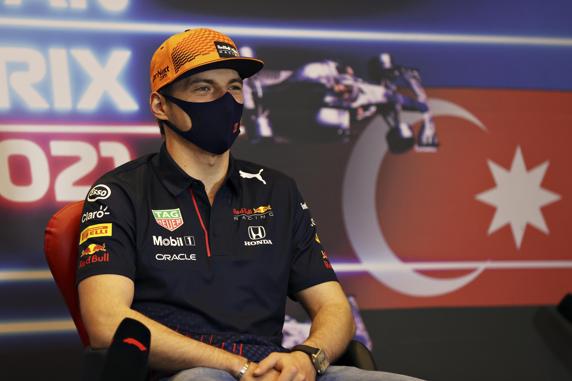 Max Verstappen, en el GP de Azerbaiyán de F1 2021
