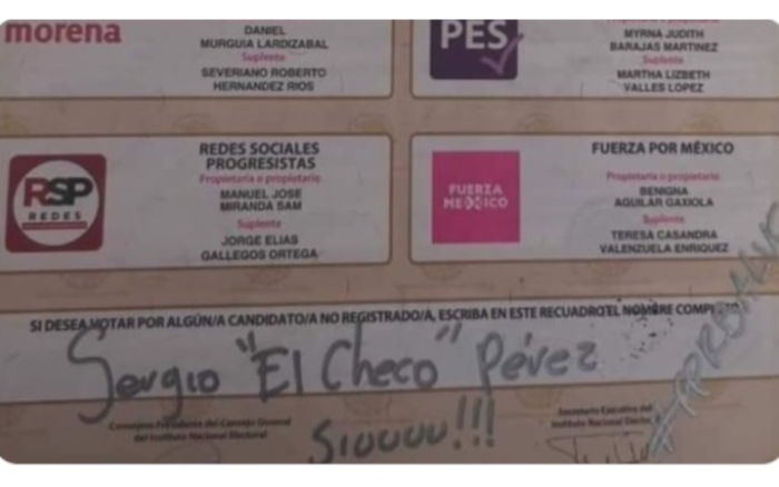 En los memes y, boleta electoral, también se impuso Sergio Pérez | Tuits