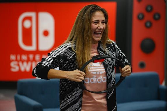Laia Alexandri, en la promoción de Nintendo FOTO: Nintendo
