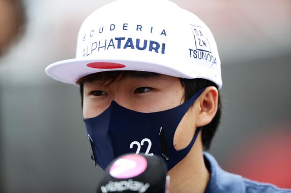 Yuki Tsunoda, en el GP de Francia de F1 2021