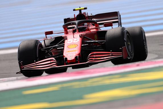 Carlos Sainz, en el GP de Francia de F1 2021