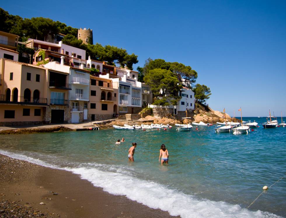 La playa de Sa Tuna, en Begur (Girona)