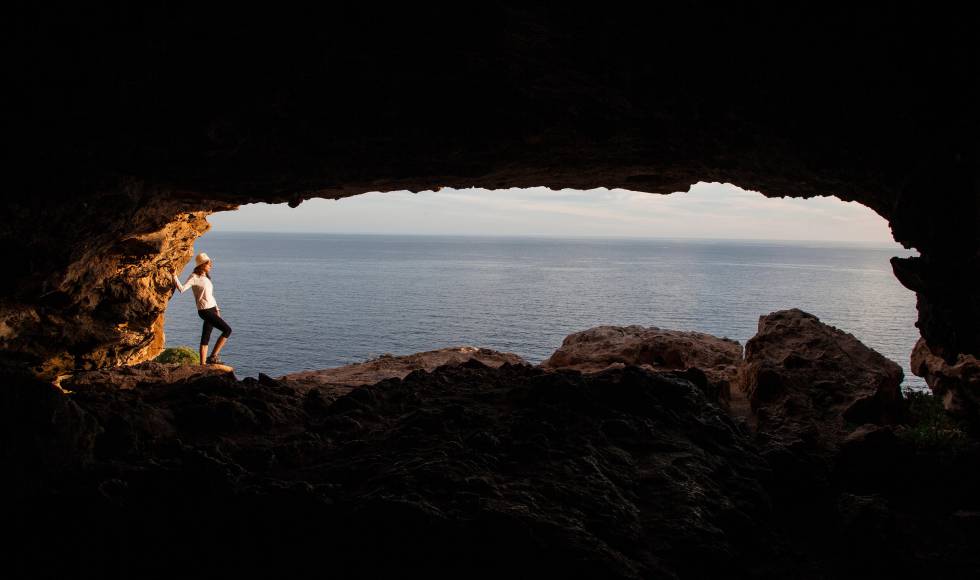 La cueva de Cap de Barbaria, en la isla balear de Formentera.