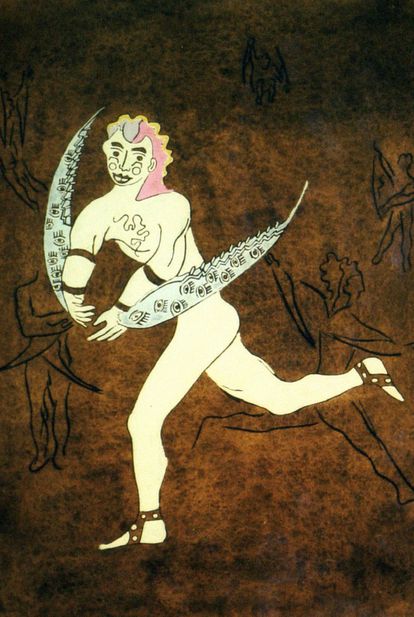 Boceto del personaje de Eros para el ballet, realizado por Junyer en París en 1939.