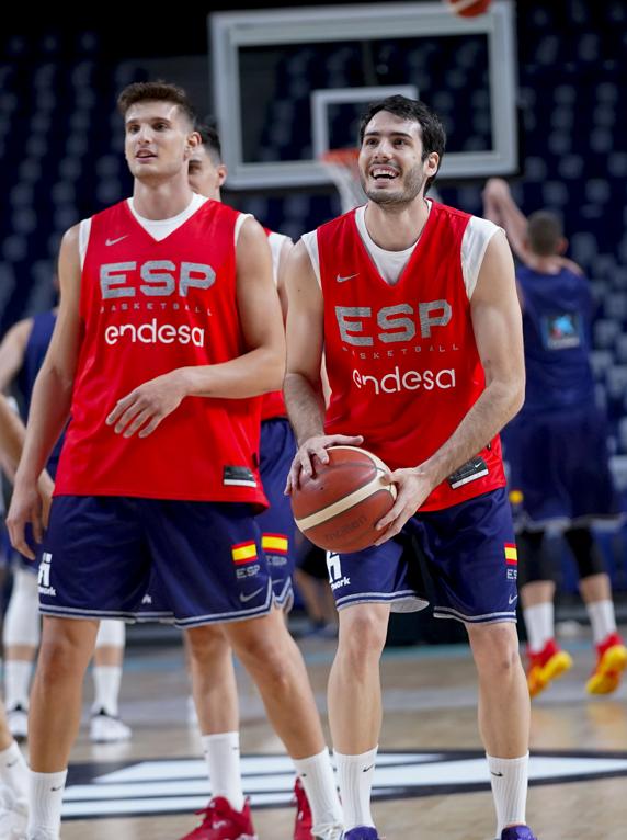 Sergi Martínez y Abrines, durante el entrenamiento.