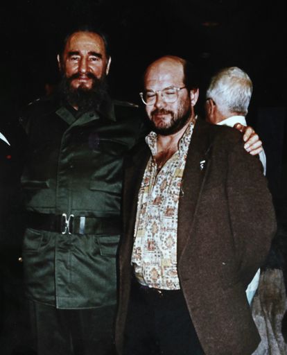 Paco Lucena con Fidel Castro en La Habana en 1994, en una de las tres vences en las que se vieron. Foto cedida por Paco Lucena. 