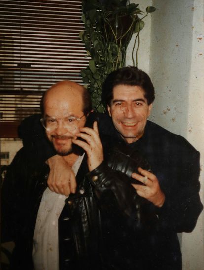 Lucena y Sabina en 1992. Foto cedida por Paco Lucena. 