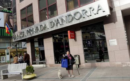 Una sucursal de la Banca Privada d'Andorra, en marzo de 2015. 