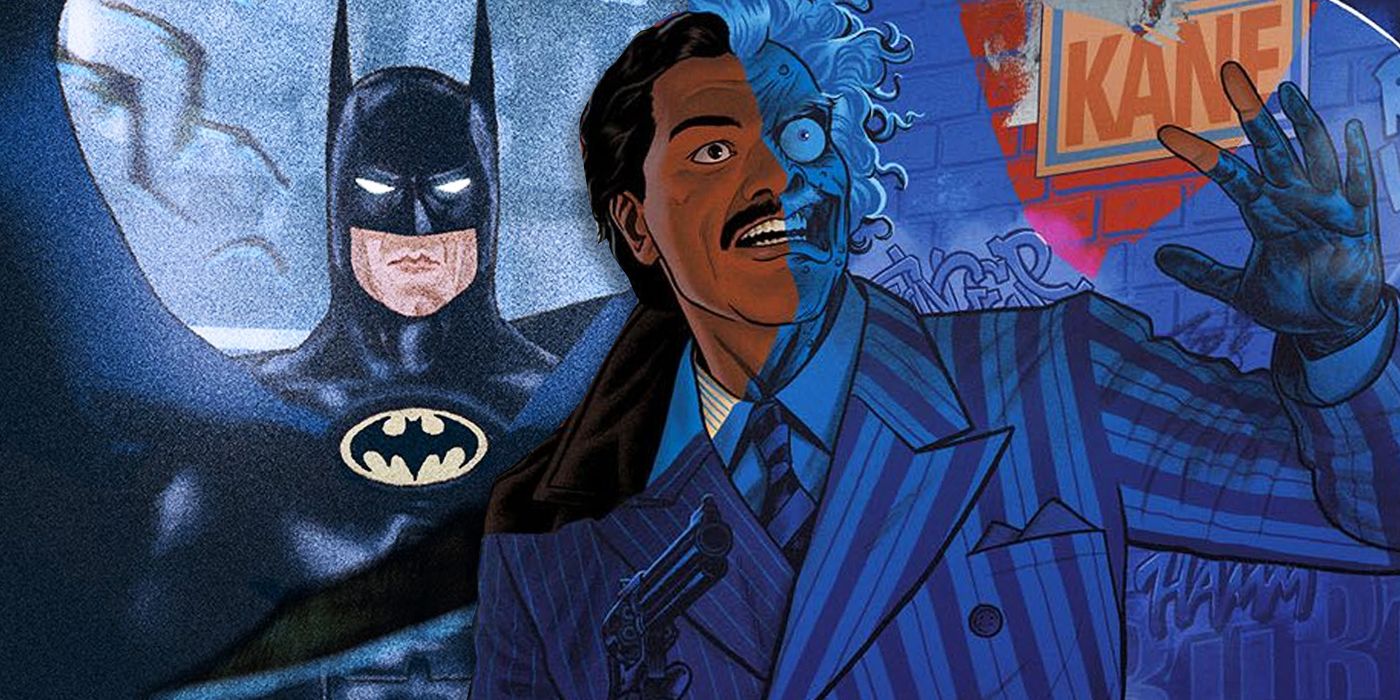 Batman '89's Two-Face Fights Batman en una nueva portada asombrosa