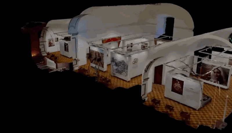 Vistas giratorias en 3D de interiores de edificios escaneadas por Matterport.