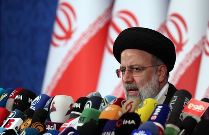 El presidente electo, Ebrahim Raisi, este lunes en Teherán (Irán),
