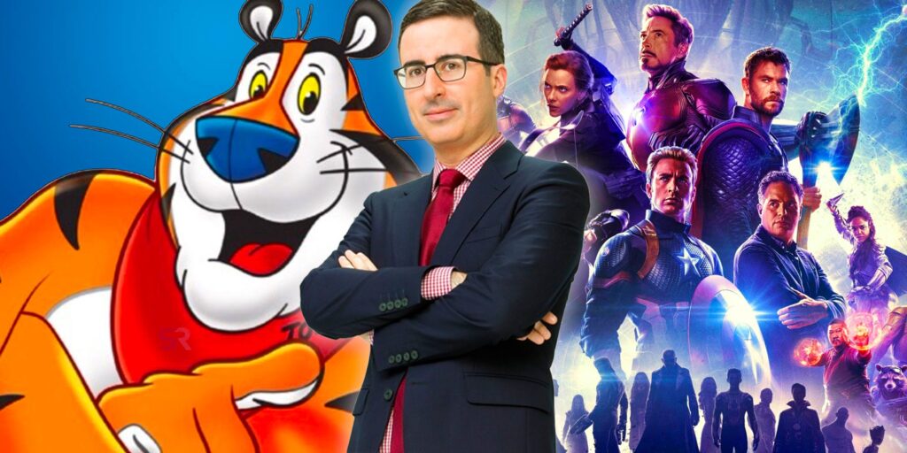 John Oliver dice que el anuncio de Frosted Flakes tiene una mejor construcción del mundo que MCU