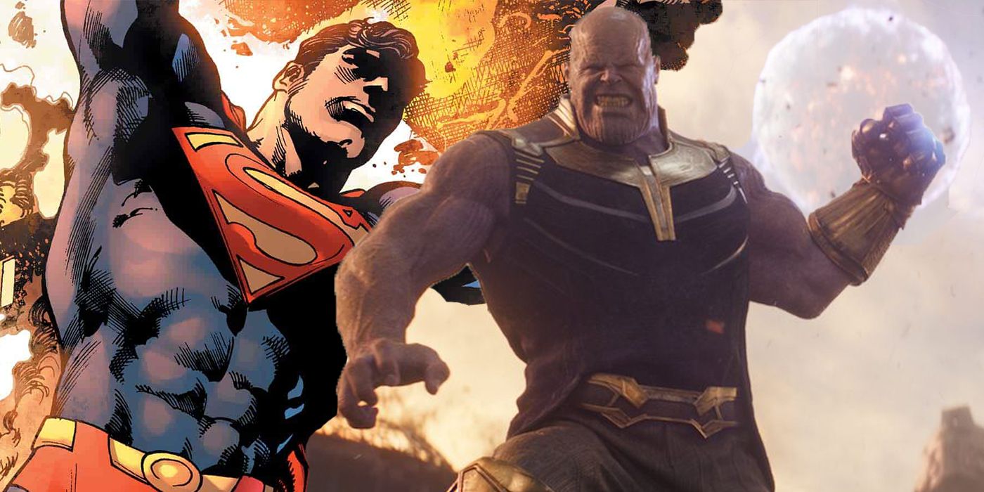 Superman es más fuerte que Thanos, incluso con el Infinity Gauntlet