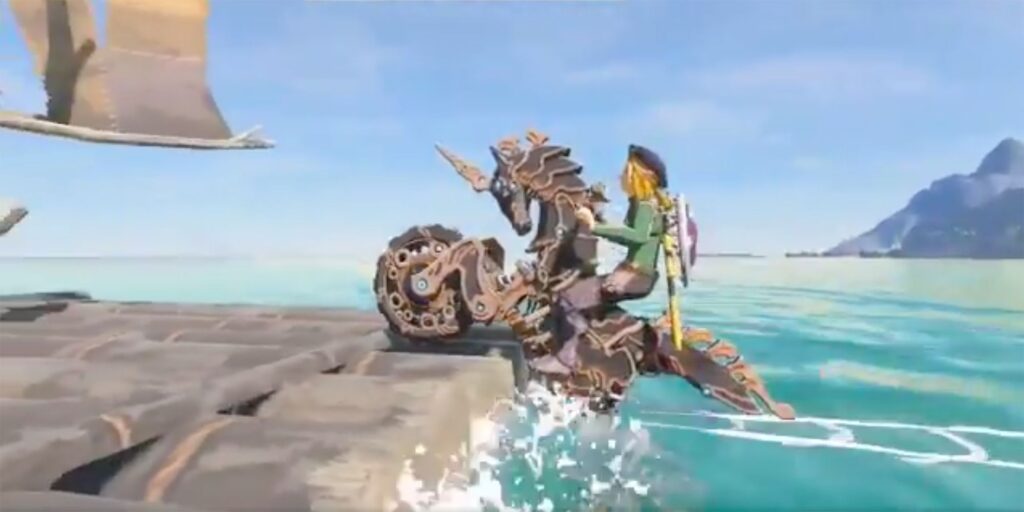 Un fan de Breath Of The Wild crea una lancha a motor en el juego usando Master Cycle