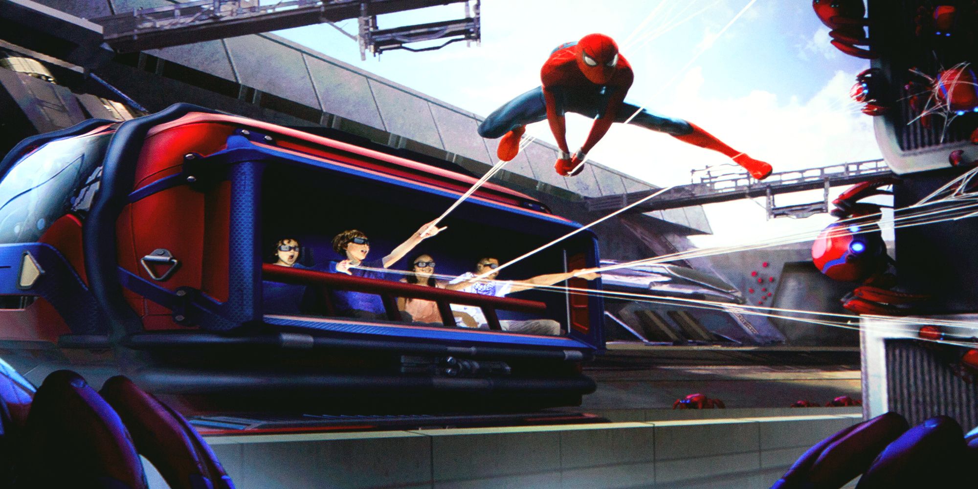 Web Slingers: A Spider-Man Adventure Video muestra el paseo en el campus de los Vengadores