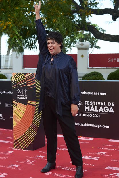 Carlos Gonzalez en el estreno de 'Con Quien Viajas' en Málaga en 2021.