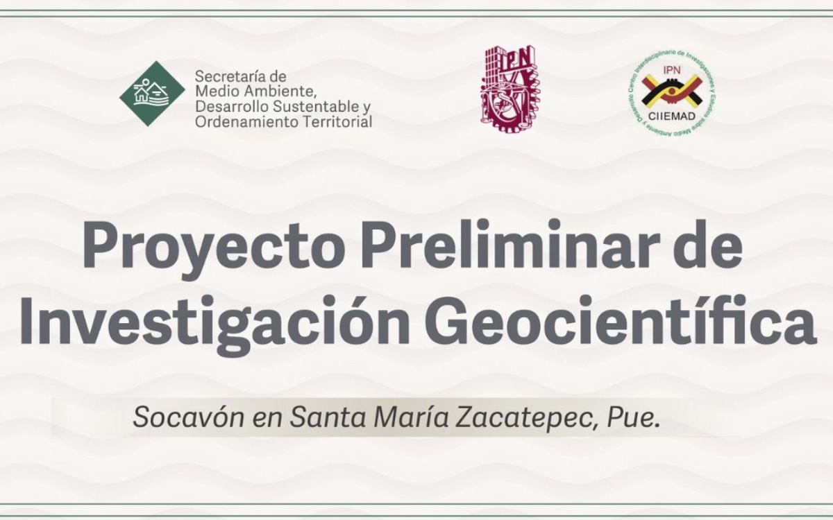 IPN se deslinda de estudio sobre socavón en Puebla, presentado por el gobierno de Barbosa