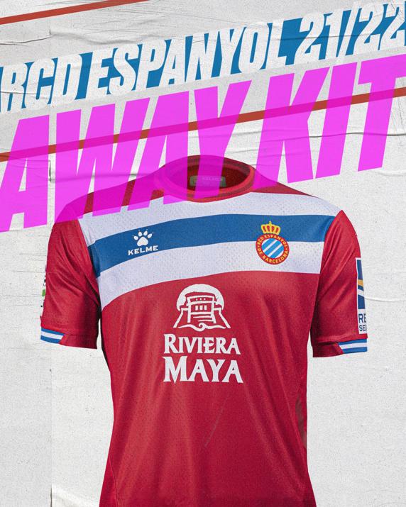 La segunda camiseta del Espanyol 2021-22