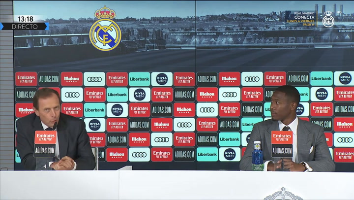 Rueda de prensa del nuevo jugador del Real Madrid David Alaba