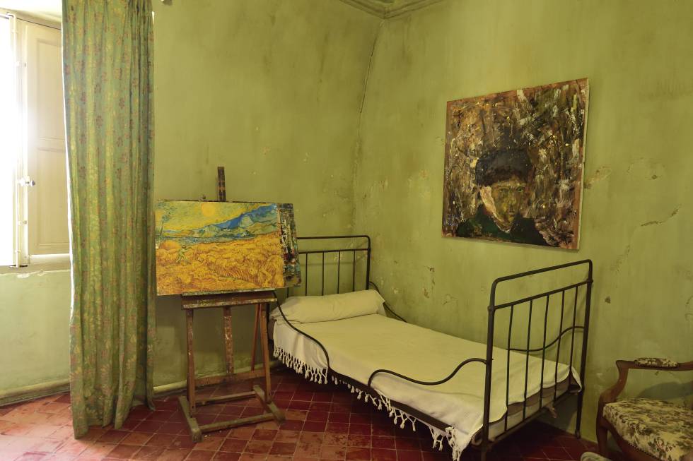 La habitación en la que estuvo ingresado Vincent van Gogh.
