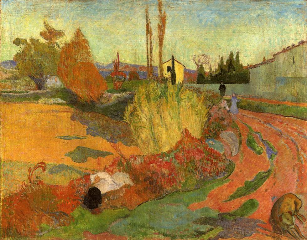 'Landscape in Arles', de Gauguin (1888).