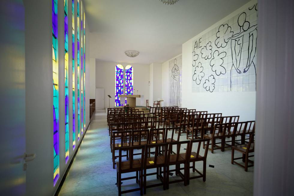 La la Chapelle du Rosaire, en Vence, decorada por Matisse.