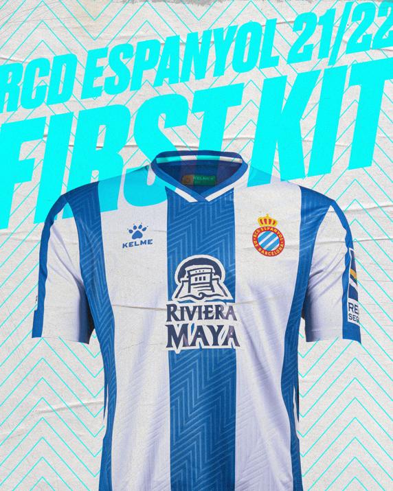 La primera camiseta del Espanyol 2021-22