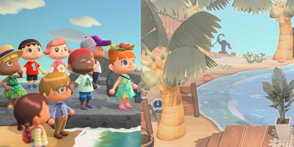 Fotos de antes y después de Animal Crossing muestran la transformación del diseño del muelle