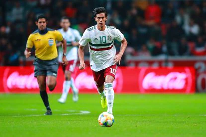 El mexicano José Juan Macías, en un partido con el Tri, en 2019.