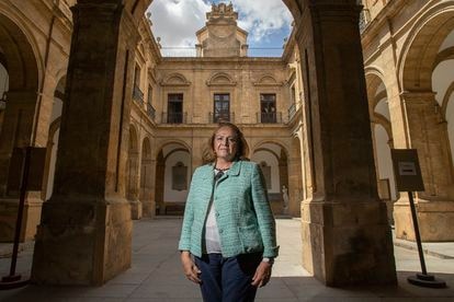 Concha Yoldi, presidenta de Persán, en la Universidad de Sevilla, antigua Fábrica de Tabacos de la ciudad, el 22 de junio.