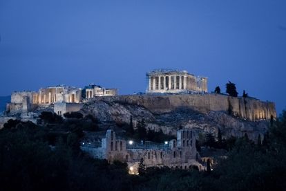 El Partenón y el resto de la Acrópolis, el 1de mayo.