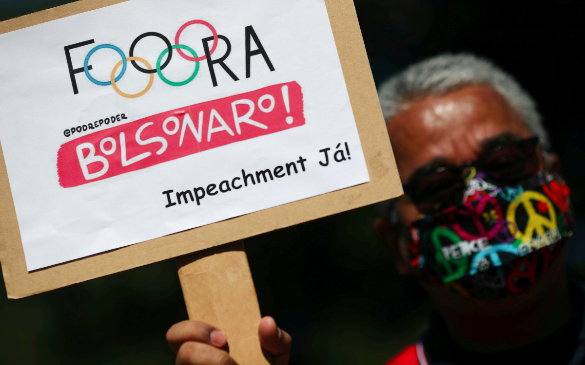 Manifestantes en Brasil piden juicio político a Bolsonaro