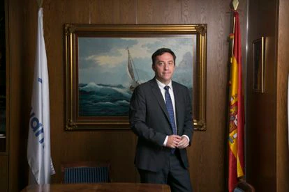 Ricardo Domínguez, presidente de Navantia, en su despacho.