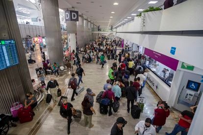 Interior del Aeropuerto Internacional de Ciudad de México, el pasado 26 de mayo.