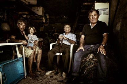 La familia de pescadores Quintals. JOAN F. RIBAS